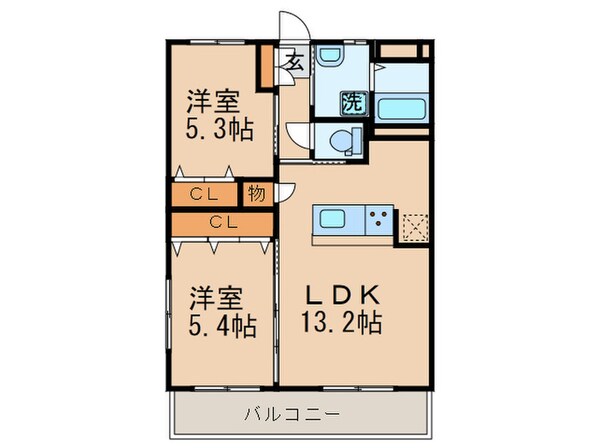 シベール本城の物件間取画像